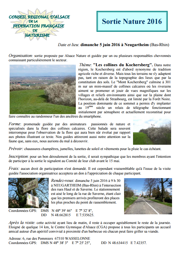 Sortie nature juin 2016