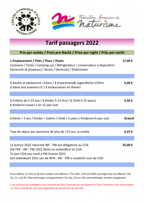 Tarifs passagers 2022 covid animaux v2