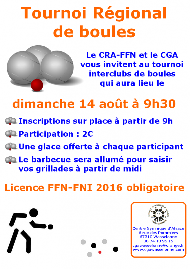 Tournoi de boules 2016